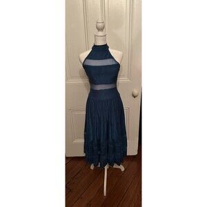 Modern dance costume blue medium adult